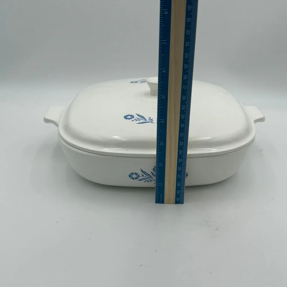 Vintage Corning Ware Cornflower Blue Pyroceram Casserole Dish with Lid A-10 USA